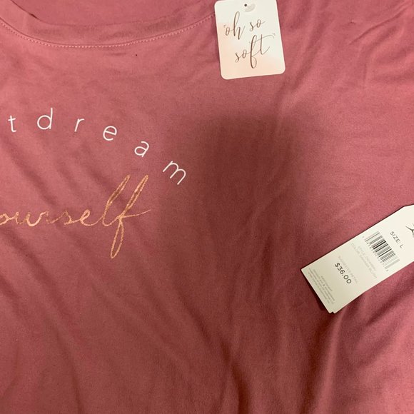 Danskin soft pink T-shirt , large *brand new* - Picture 2 of 2